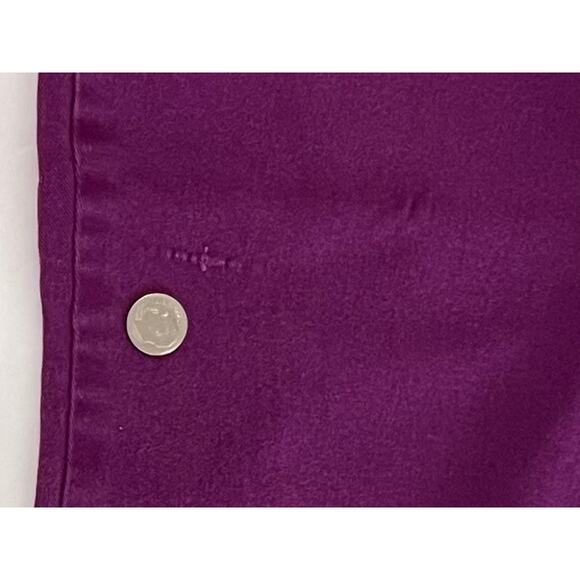 Jaclyn Smith Mid Rise Tapered Legs Purple Jeans 14 Colored Ankle Casual 90s - Picture 8 of 11